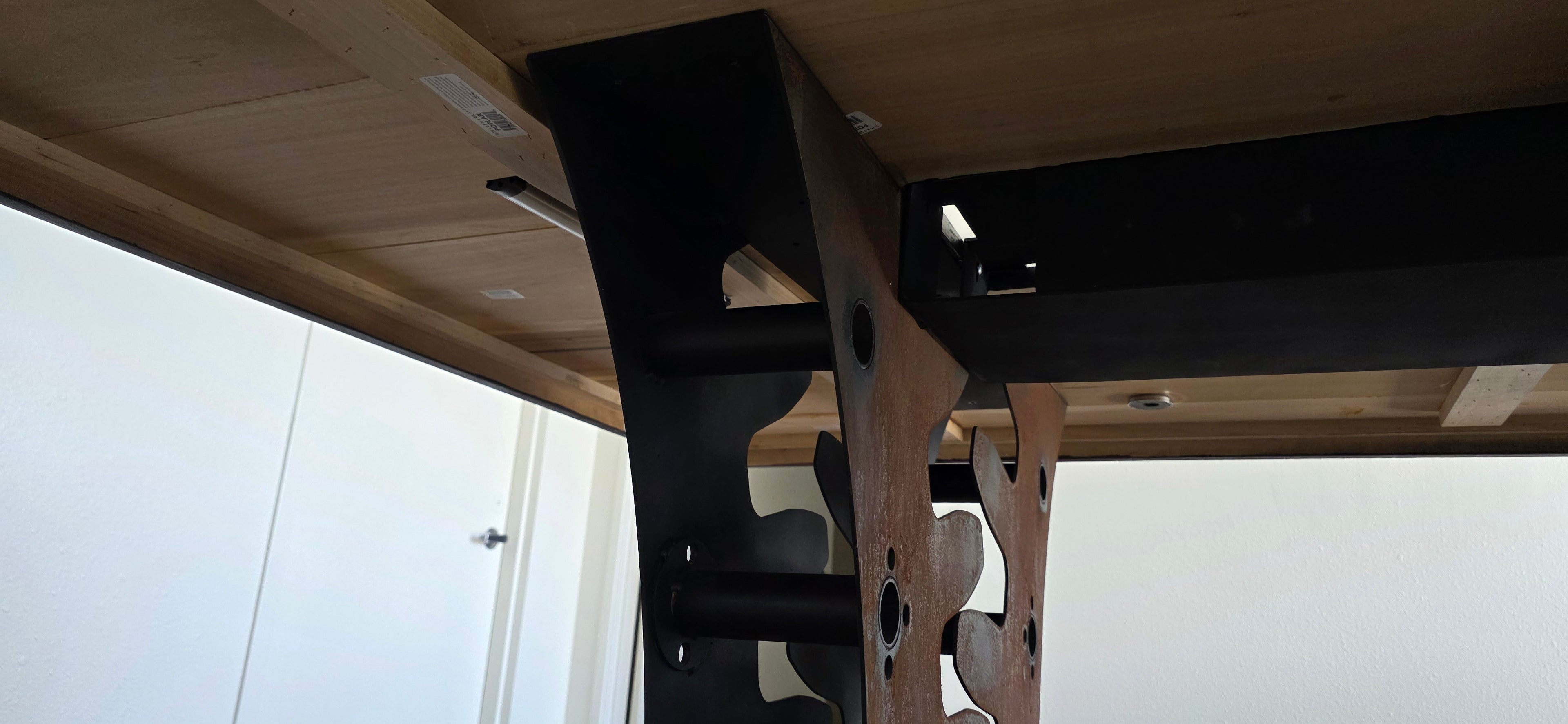 Custom Steampunk Gear Design Tall Conference Table (used)