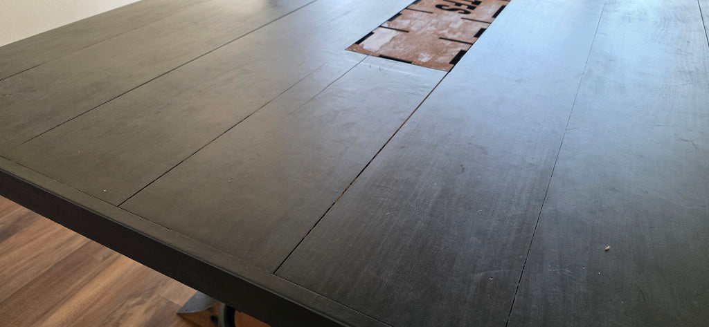 Custom Steampunk Gear Design Tall Conference Table (used)