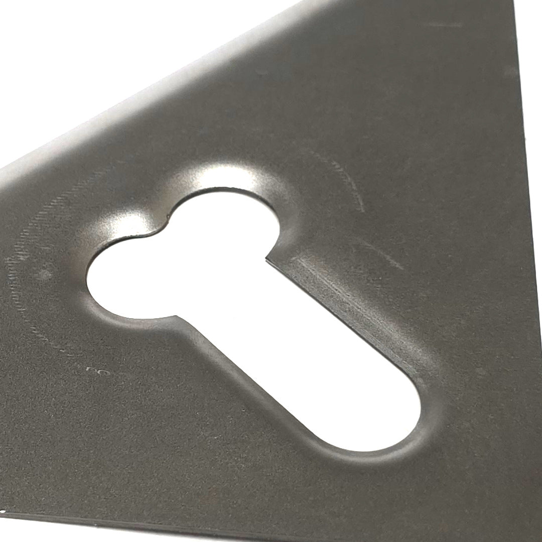 Circle & Slot (dick) Taco Gusset for 1-1/2" Tubes