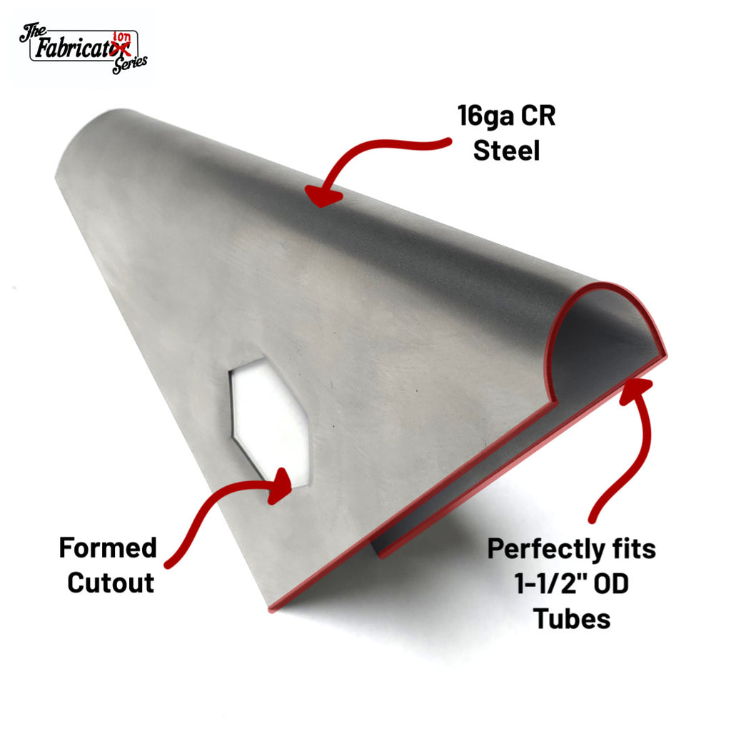 Hexagon Taco Gusset for 1-1/2" Tubes