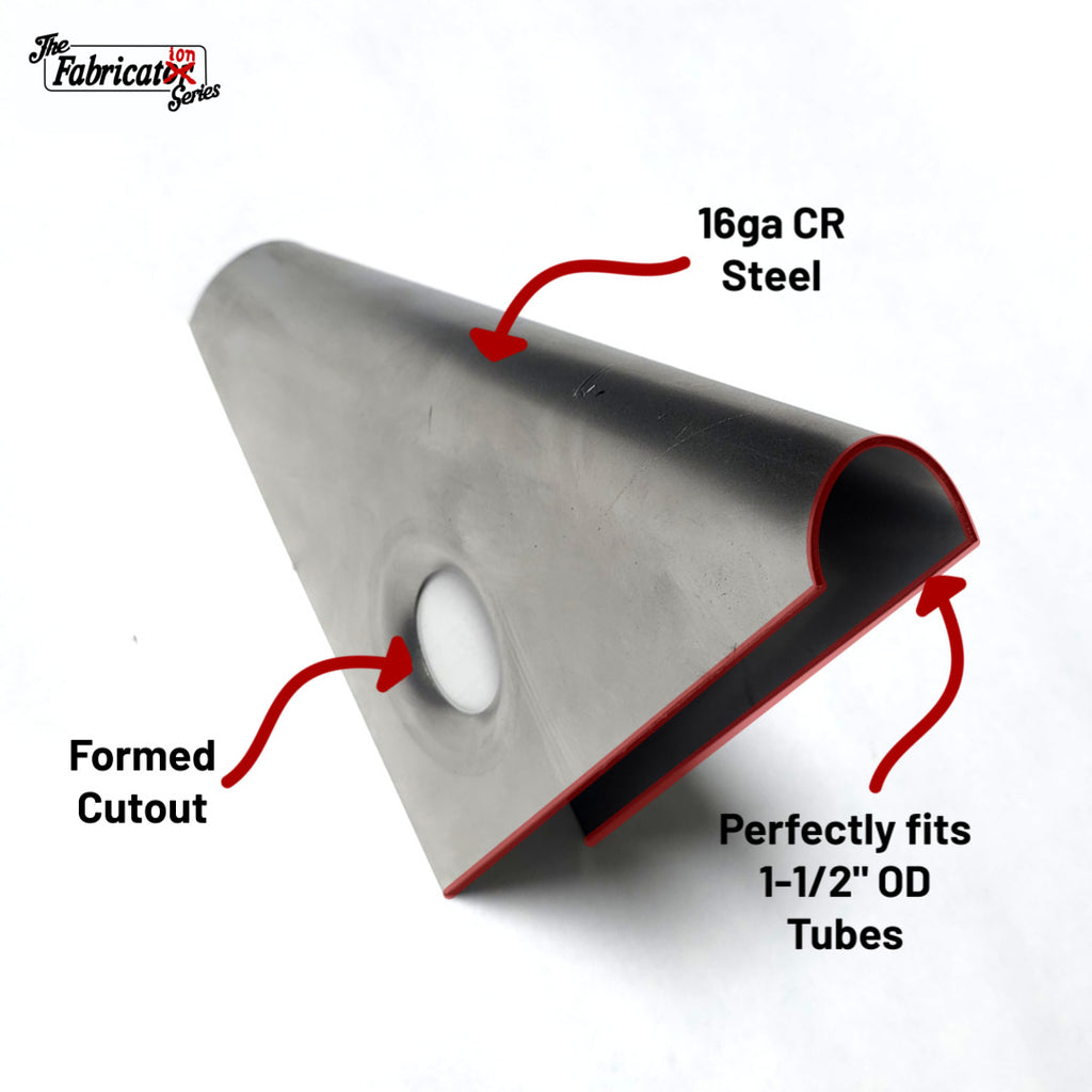 Classic Round Taco Gusset for 1-1/2" Tubes
