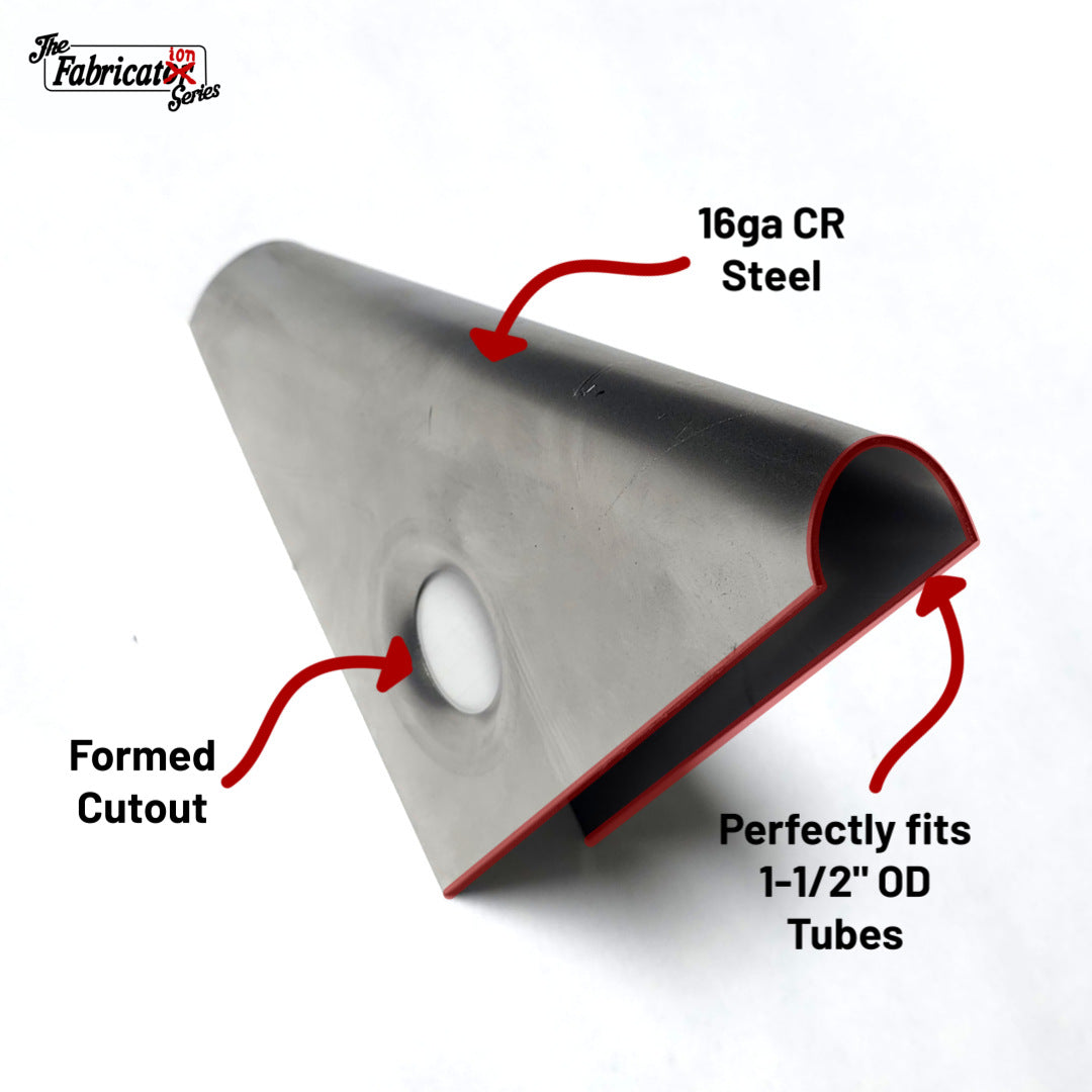 Classic Round Taco Gusset for 1-1/2" Tubes