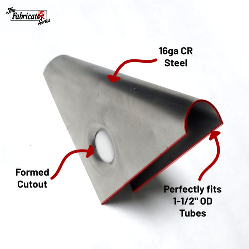 Classic Round Taco Gusset for 1-1/2" Tubes