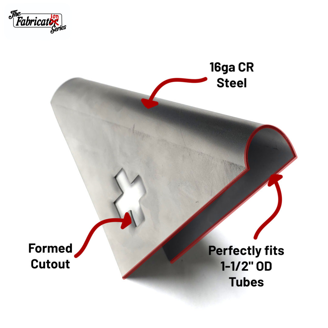 X Shape Taco Gusset for 1-1/2" Tubes