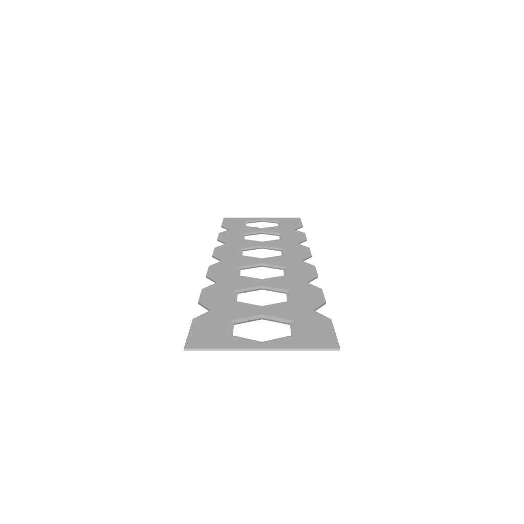 Wide Hexagon Relief Cut Roll Cage & Chassis Gusset