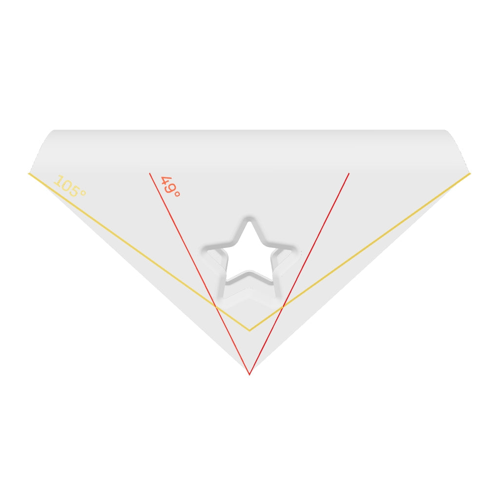 Star Shape Taco Gusset for 1-1/2" Tubes