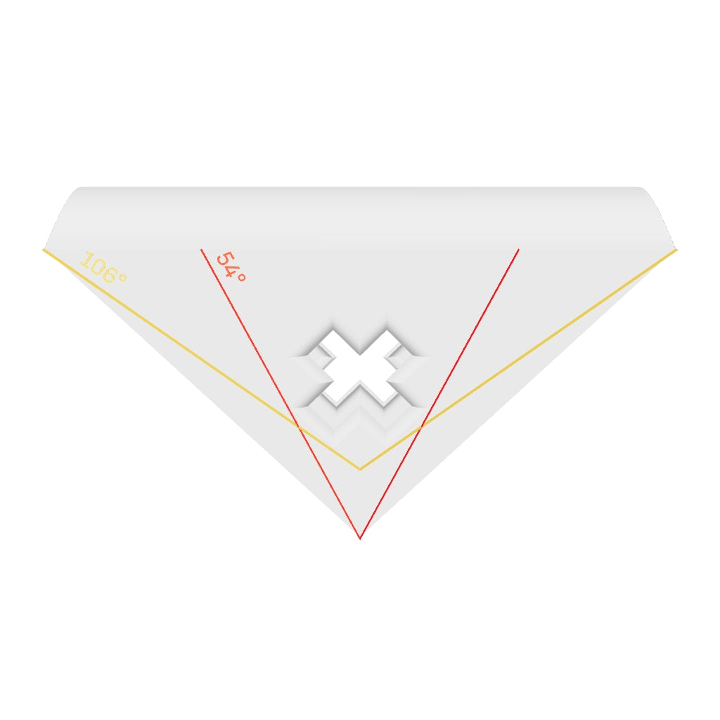 X Shape Taco Gusset for 1-1/2" Tubes